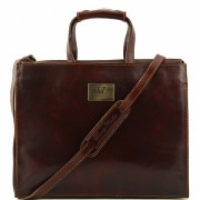 Кожаный портфель Tuscany Leather Palermo TL10060 brown 